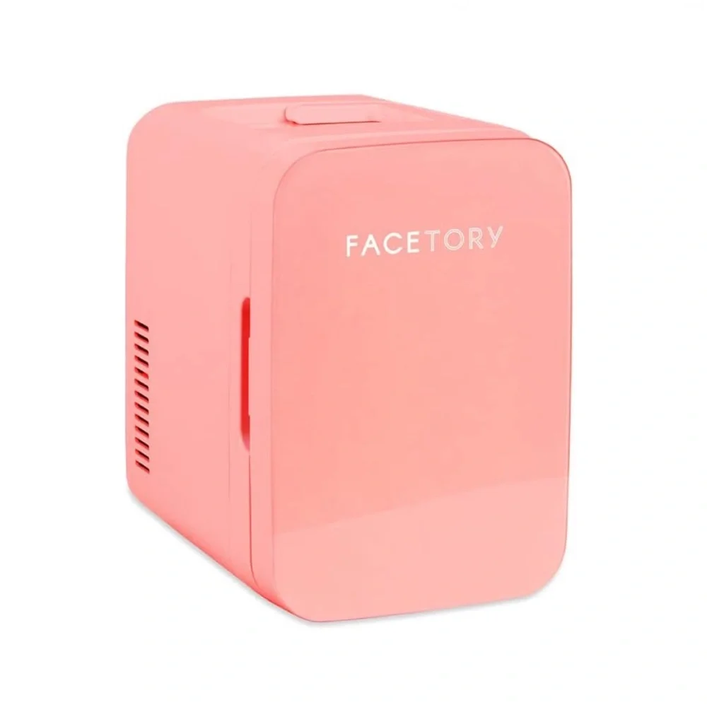 FACETORY Portable Coral Beauty Fridge with Heat and Cool Capacity New